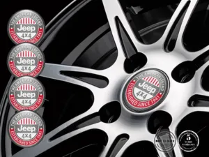 Jeep Decalcomania Cerchio Auto Logo Distintivi Silicone Lusso
